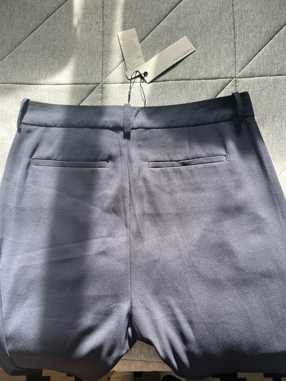 Habitual Navy Wide-Leg Pants with Red Side Stripes - Picture 4 of 10